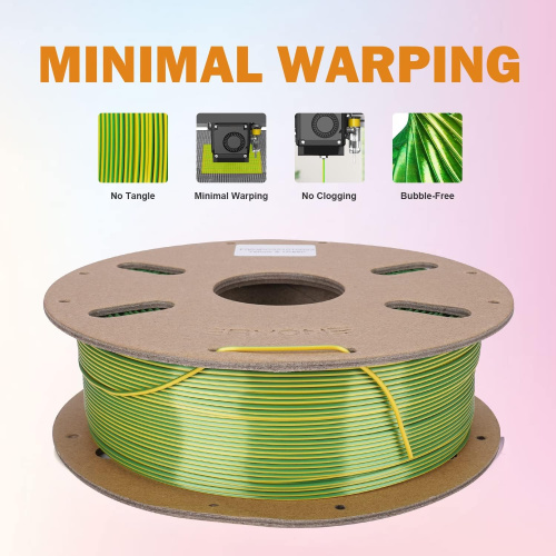 ERYONE Silk Dual-Color PLA, Yellow & Green