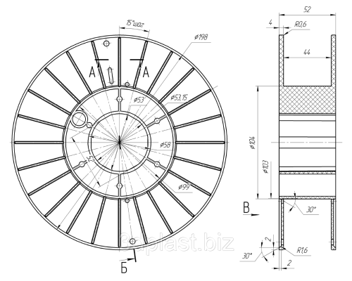 ABS голубой, 1.75 мм